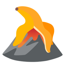 banana and volcano