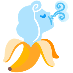 banana and wind face