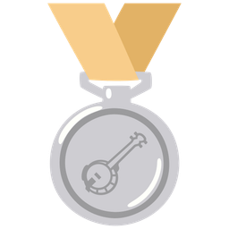 Banjo and 2nd place medal