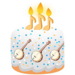 Banjo and Birthday cake