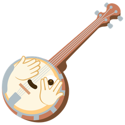 Banjo and Face with peeking eye