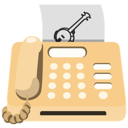 Banjo and Fax machine