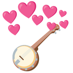 Banjo and Heart with arrow