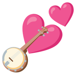Banjo and Two hearts