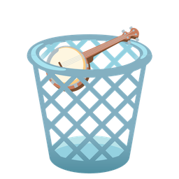 Banjo and Wastebasket