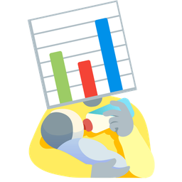 bar chart and baby bottle