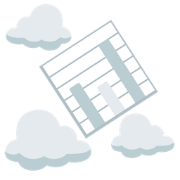 bar chart and cloud