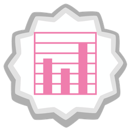 bar chart and fish cake with swirl