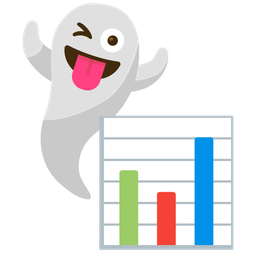 bar chart and ghost