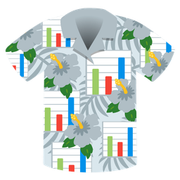 bar chart and hibiscus