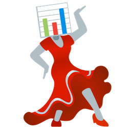 bar chart and high-heeled shoe