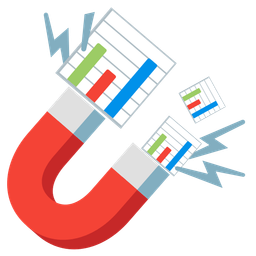 bar chart and magnet