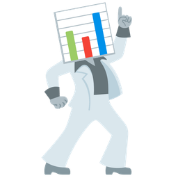 bar chart and mirror ball