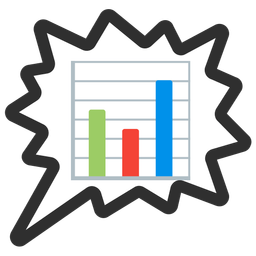 bar chart and right anger bubble