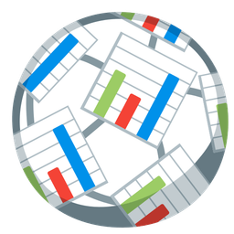 bar chart and soccer ball