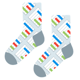 bar chart and socks