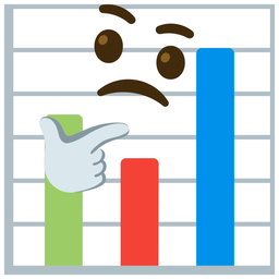 bar chart and thinking face