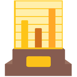 bar chart and trophy