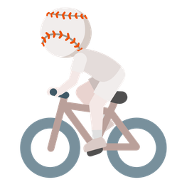 baseball and bicycle