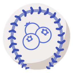 baseball and blueberries