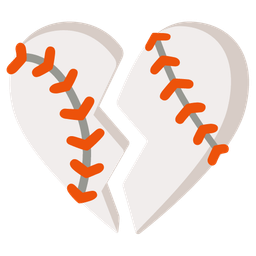 baseball and broken heart