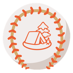 baseball and camping