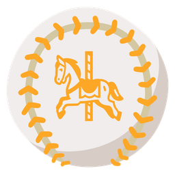 baseball and carousel horse