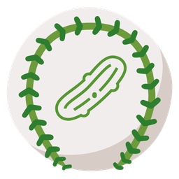 baseball and cucumber