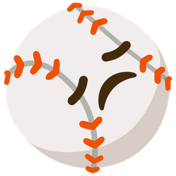 baseball and disappointed face