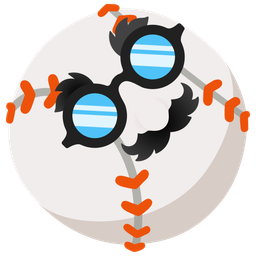 baseball and disguised face