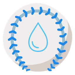 baseball and droplet