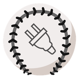 baseball and electric plug
