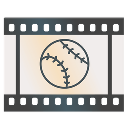 baseball and film frames