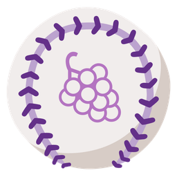 baseball and grapes