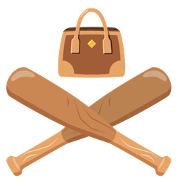 baseball and handbag