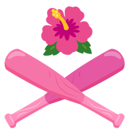 baseball and hibiscus