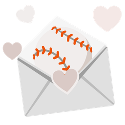 baseball and love letter