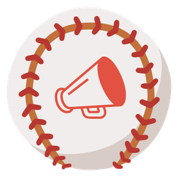 baseball and megaphone