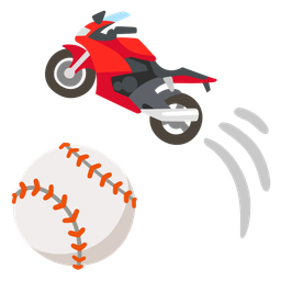 baseball and motorcycle