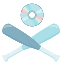 baseball and optical disk