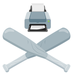 baseball and printer