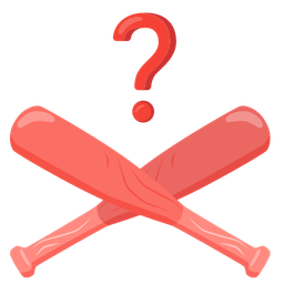 baseball and red question mark