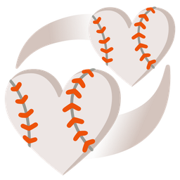 baseball and revolving hearts