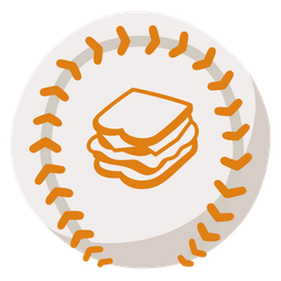 baseball and sandwich