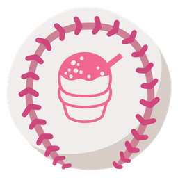 baseball and shaved ice