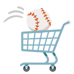 baseball and shopping cart