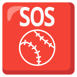 baseball and SOS button