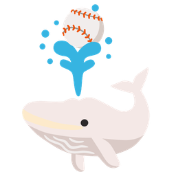 baseball and spouting whale