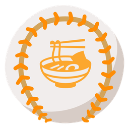 baseball and steaming bowl