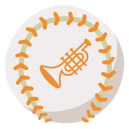 baseball and trumpet